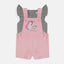 QLT Stay Magical Embraided Unicorn Pink Dungaree With Grey Top 2 Piece Set 4175