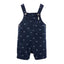 CRT Cars & Plain Print Navy Blue Cotton Short Dungaree 4047