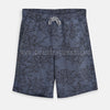 ZR Plain Print Acid Wash Blue Shorts 3454