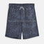 ZR Plain Print Acid Wash Blue Shorts 3454