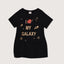 ZR Girls i love my Galaxy Black Frock Top 363
