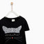 ZR Glitter Meow Black Top