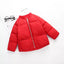 FSG Open Pockets Mock Neck Red Puffer Jacket 7673