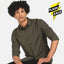 ZR Olive Green Plain Casual Shirt 8892