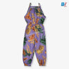 B.X Multi Color Leaves Purple Lenan Jumpsuit 9715