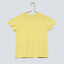 KB Front Lace Style Sleeves Lemon Yellow Top 4450