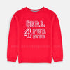 BS Girls 4 Pwr Red Sweat And Grey Trouser Tracksuit 3173