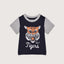 Go Tiger Raglan Sleeves Navy Blue TShirt 358