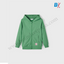 SFR Less Is Best Patch Soft Green Fleece Zipper Hoodie 10197