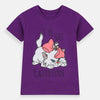 B.X I Have Got Cat Purple Tshirt 4822