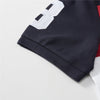 GRD Color Block Patch White Cotton Pique Polo 7390