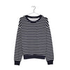 BRK Ladies Sweat Shirt Dark Blue White Stripe