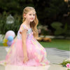 FC Style Shoulder Multi Frill Sequin Pink Fairy Frock 9244