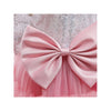 XB Big Bows Style Frill bottom Tea Pink Fairy Frock With Head Piece 9249