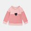 IR Black Heart With Red Stripes Pink Sweatshirt 2982
