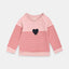 IR Black Heart With Red Stripes Pink Sweatshirt 2982