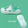 Cute Baby Dino badge Pastel Green Clogs 9411
