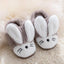 Rabbit Ears Fluffy Warm Brown Slippers 8155