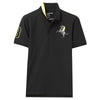GRD Napoleon Black Cotton Pique Polo 7391