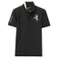 GRD Napoleon Black Cotton Pique Polo 7391