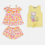 PPN Mermaid & Ice-cream Print 3 Piece Set With Yellow Top 3976