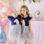 VKT Gold White Unicorn Navy Frock 6022