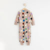 LDX Beige Color Dots Brown Romper 9863