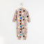 LDX Beige Color Dots Brown Romper 9863
