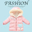 XY Heart Lolly Pocket T Pink Puffer Jacket 7973