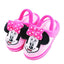 Aplic Shocking Pink Bow Minnie Mice Elastic Grip Warm Pink Winter Slippers 8304