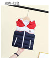 PN Color Block Sleeveless Puffer Jacket 8236