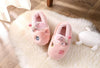 DMG Embroidered Alphabets Pink Warm Shoes 8162