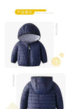 Plain Navy Blue Puffer Jacket 8281