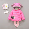 Aplic Crown Fish Pink Puffer Jacket 8278