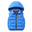 MU Cow Face Royal Blue Sleeveless Puffer Jacket 8235