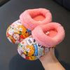 NHS Super Style Cartoon Print Pink Warm Slippers 10652