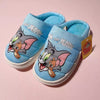 CN Tom & Jerry Friends Face Light Blue Warm Slippers 10619