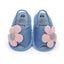 Magic Prewalker Pink Flower Denim Blue Soft Bottom Sandals 11066
