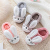 Rabbit Ears Fluffy Warm Peach Slippers 8158