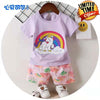 2 Piece Set Rainbow Little Unicorn Lavender 1700