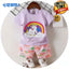 2 Piece Set Rainbow Little Unicorn Lavender 1700