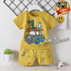 2 Piece Set Animals Mustard 1598