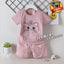 2 Piece set Caturday Tea Pink 1706