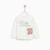 ZR Off White Telephone Sweatshirt 10687