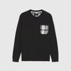 ZR Man Black Sweatshirt With Matching Pocket
