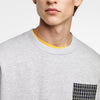 ZR Man Grey Sweatshirt With Matching Pocket
