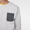 ZR Man Grey Sweatshirt With Matching Pocket