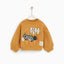 ZR Baby Printed Mustard Sweatshirt