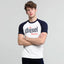 DSL White Raglan Sleeve TShirt