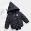 KDW Mickey Logo Style Pocket Black Puffer Jacket 7656